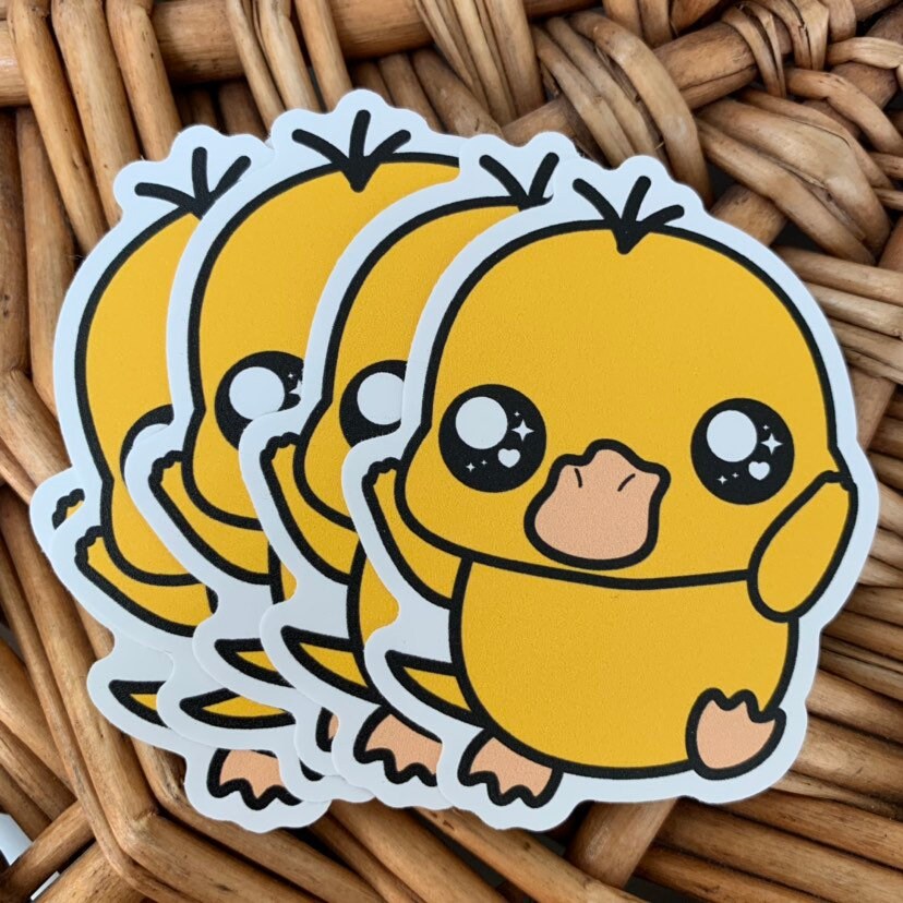 Psyduck Vinyl Sticker
