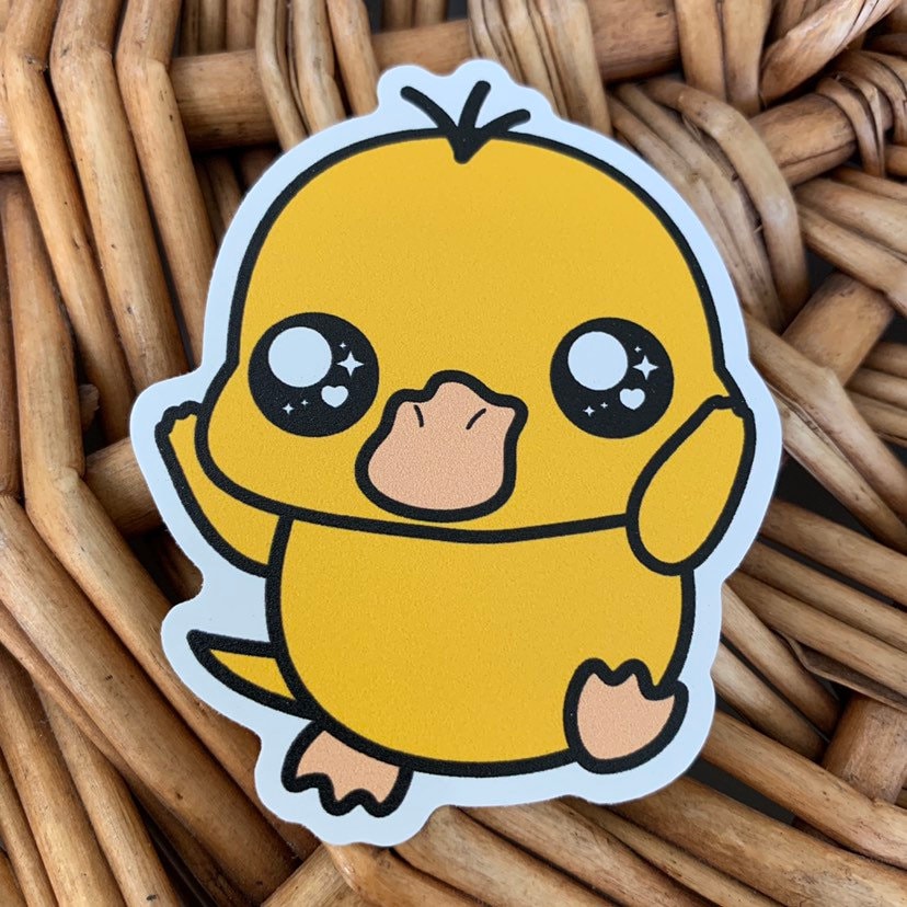 Psyduck Vinyl Sticker
