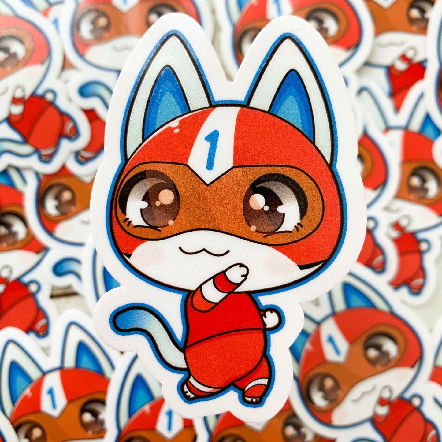 Kid Cat Vinyl Sticker