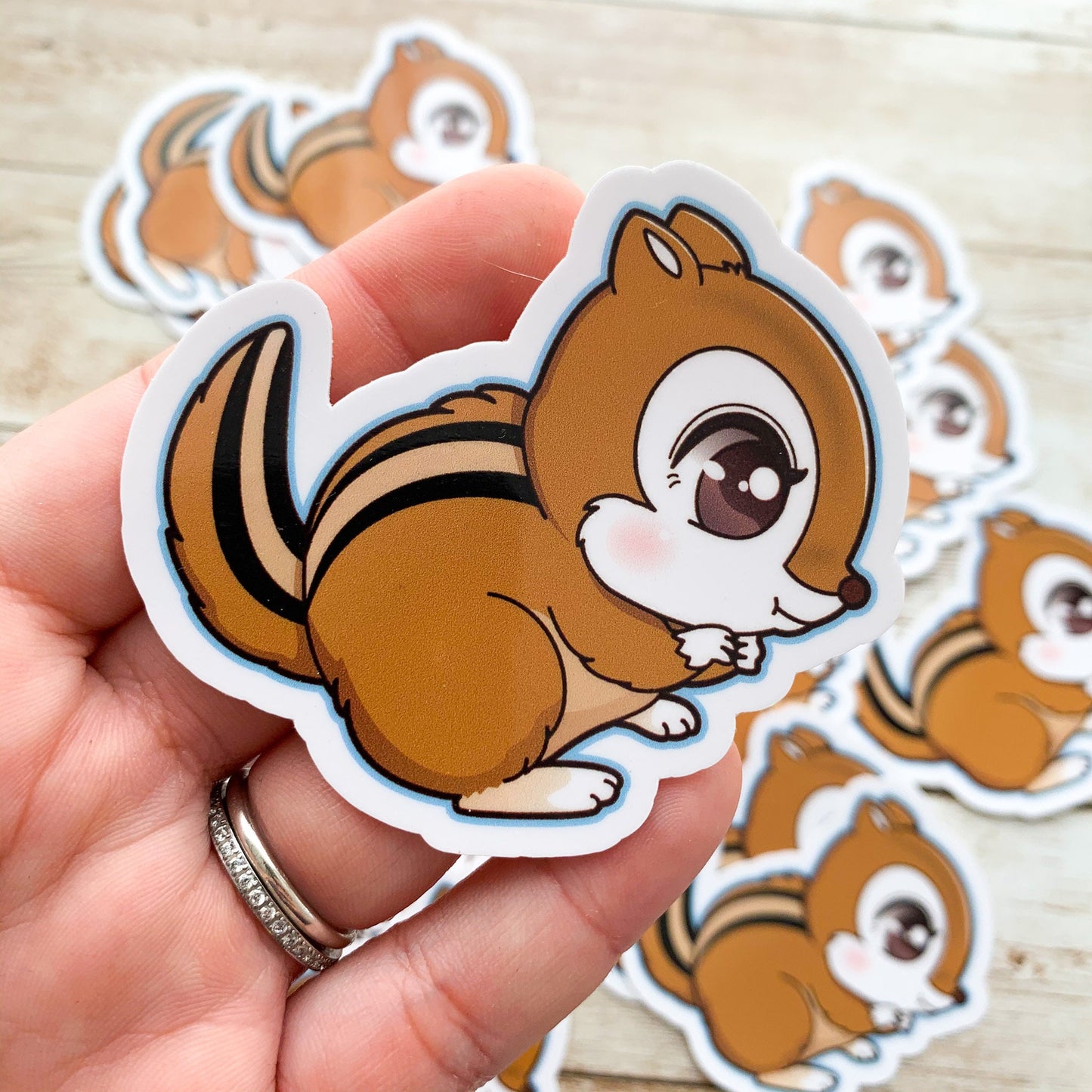 Chipmunk Vinyl Sticker