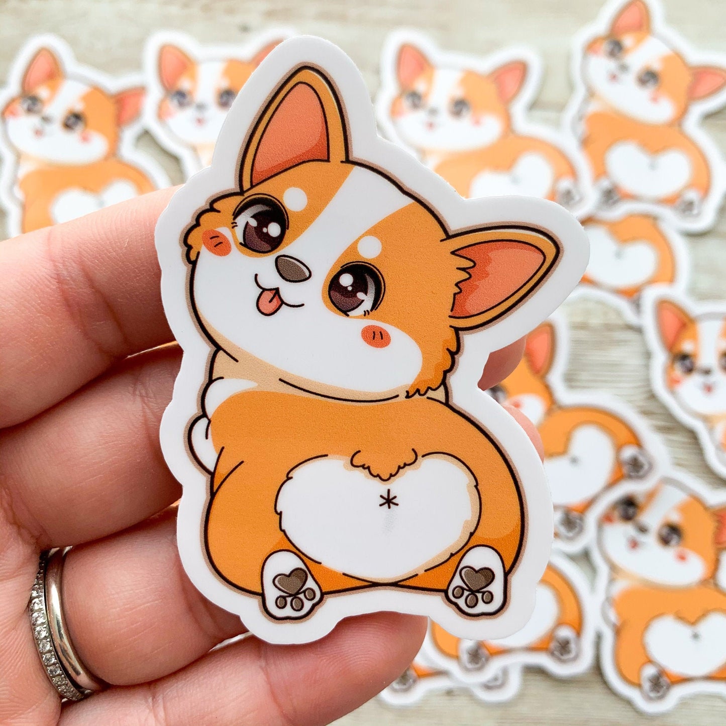 Corgi Booty Vinyl Sticker