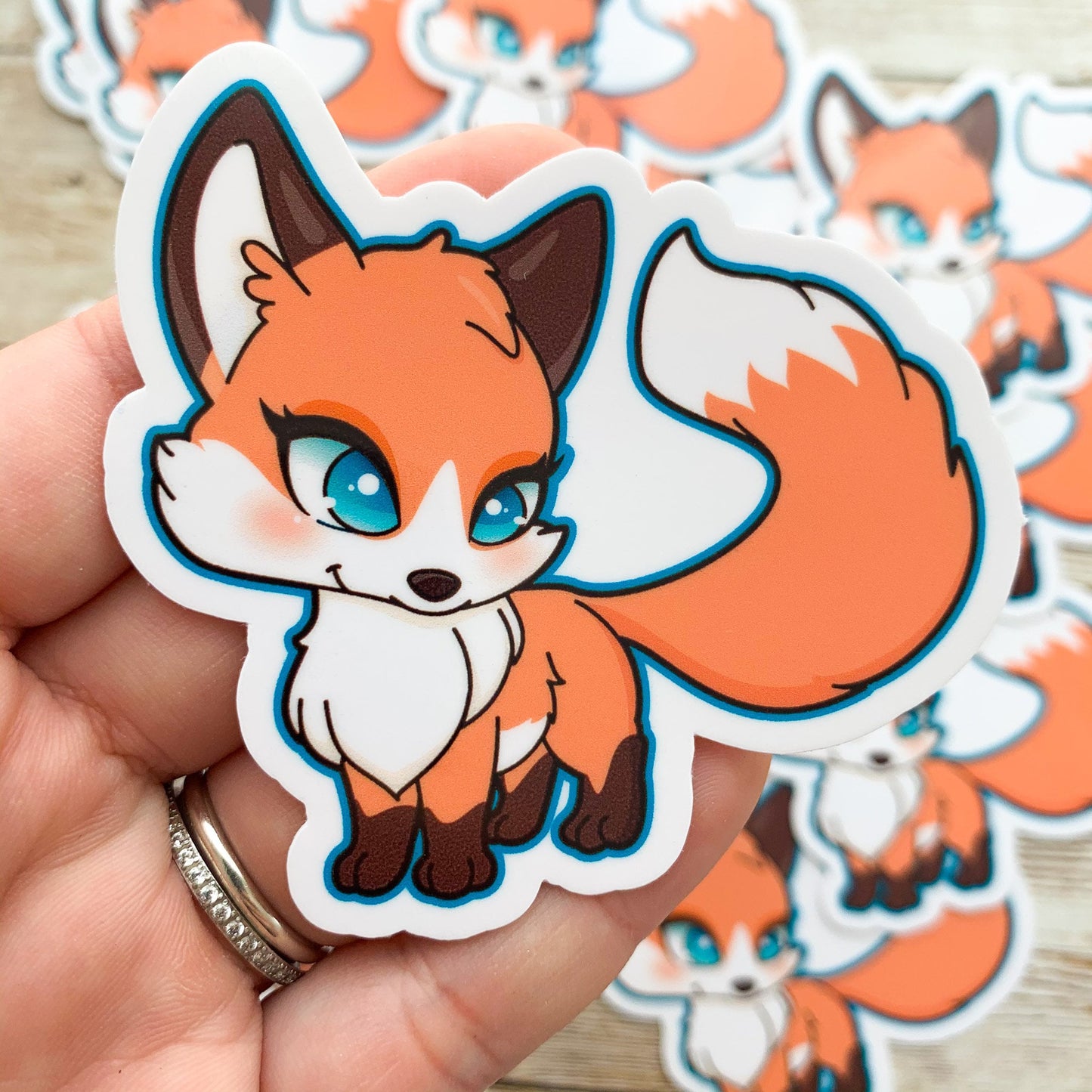 Red Fox Vinyl Sticker