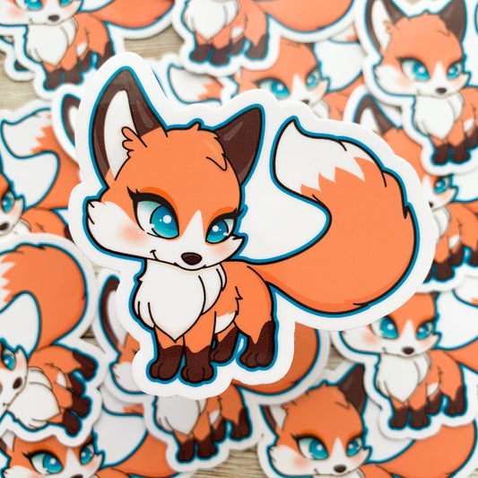 Red Fox Vinyl Sticker