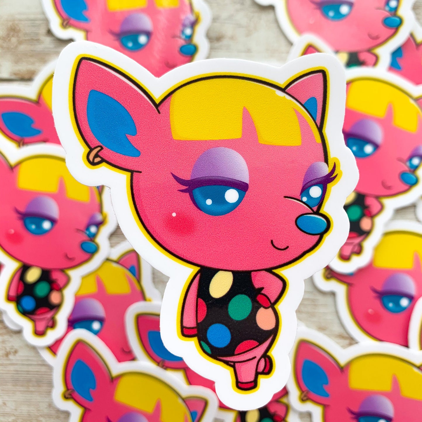 Fuchsia Vinyl Sticker