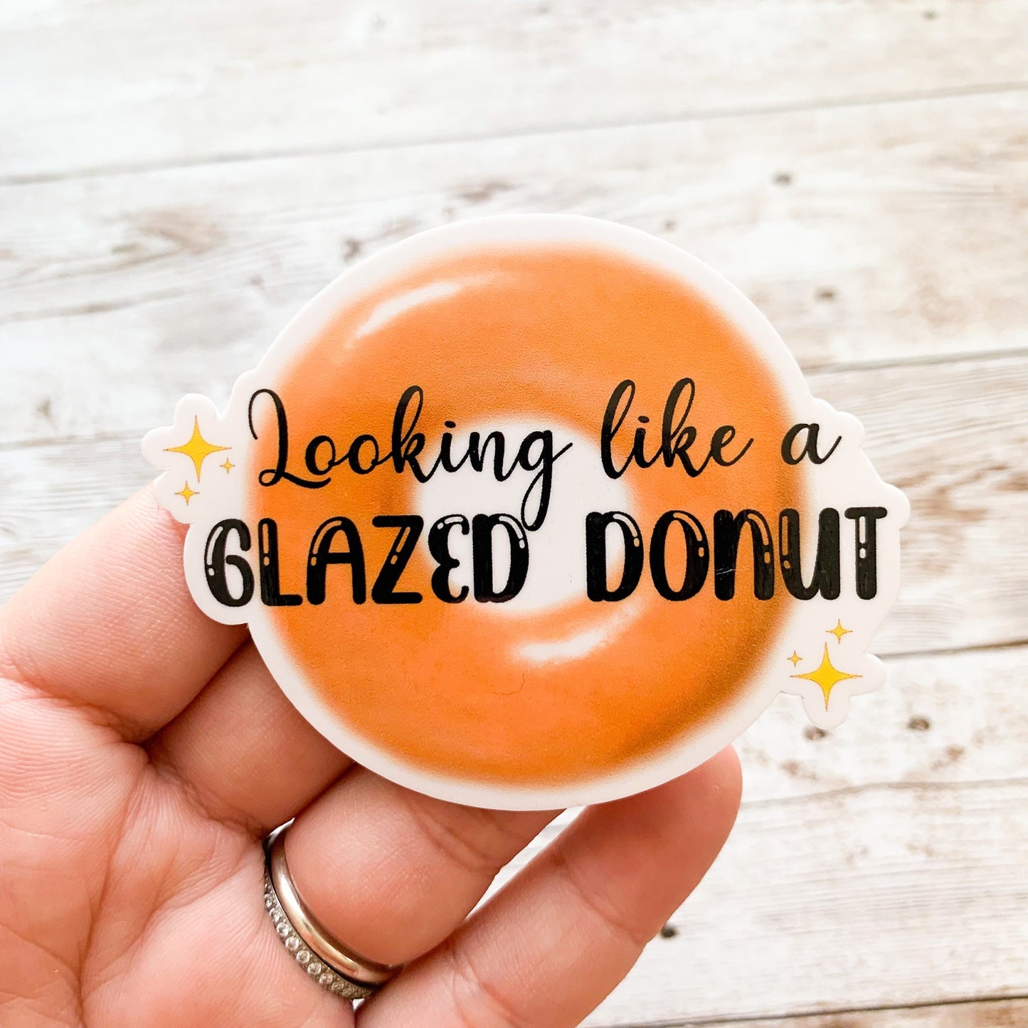 Looking Like a Glazed Donut Vinyl Sticker