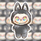 Secret Black and Rainbow Labubu Vinyl Sticker