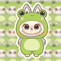 Frog Labubu Vinyl Sticker