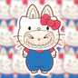 Kitty Labubu Vinyl Sticker