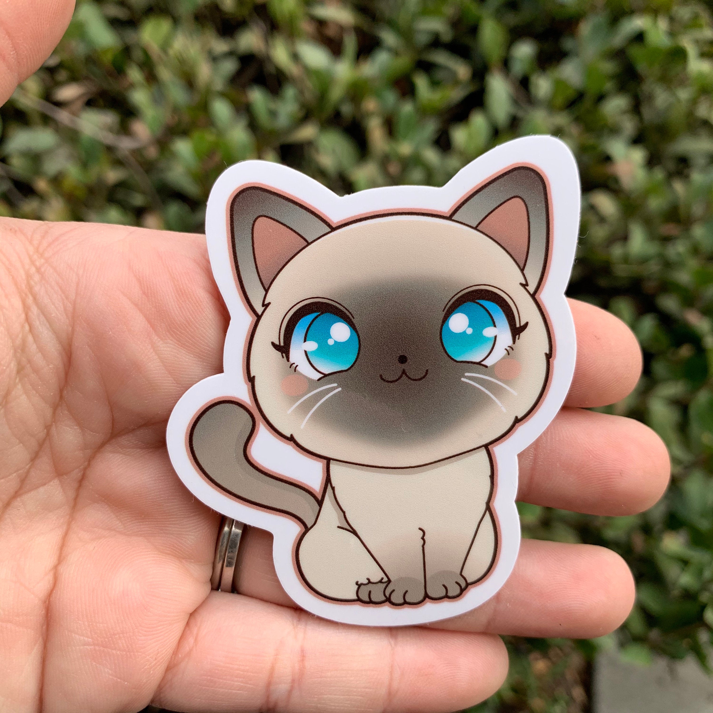 Siamese Sticker Siamese Cat Vinyl Sticker β Trash Goblin