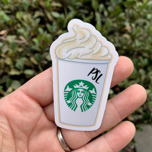 Pumpkin Spice Latte Vinyl Sticker