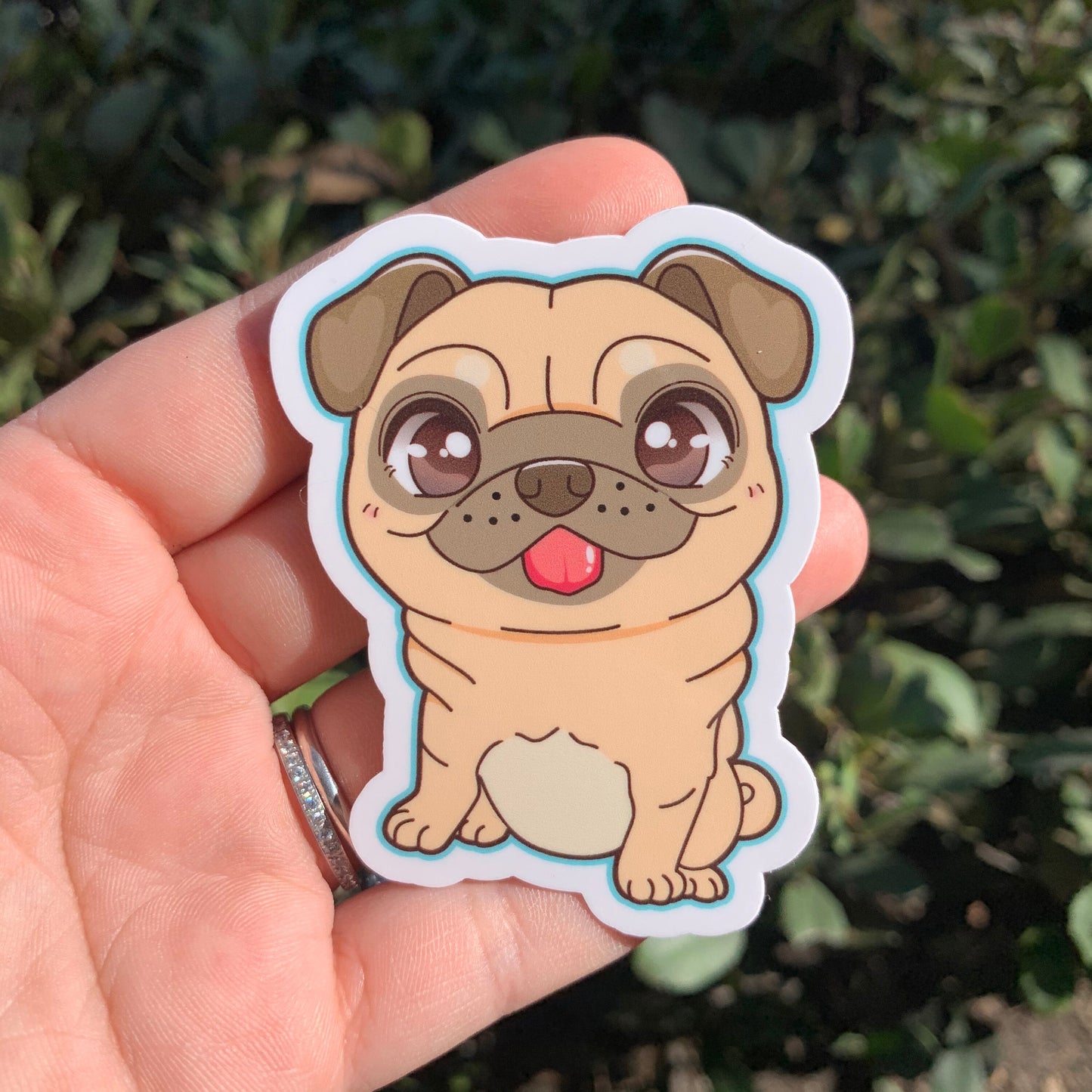 Pug Vinyl Sticker