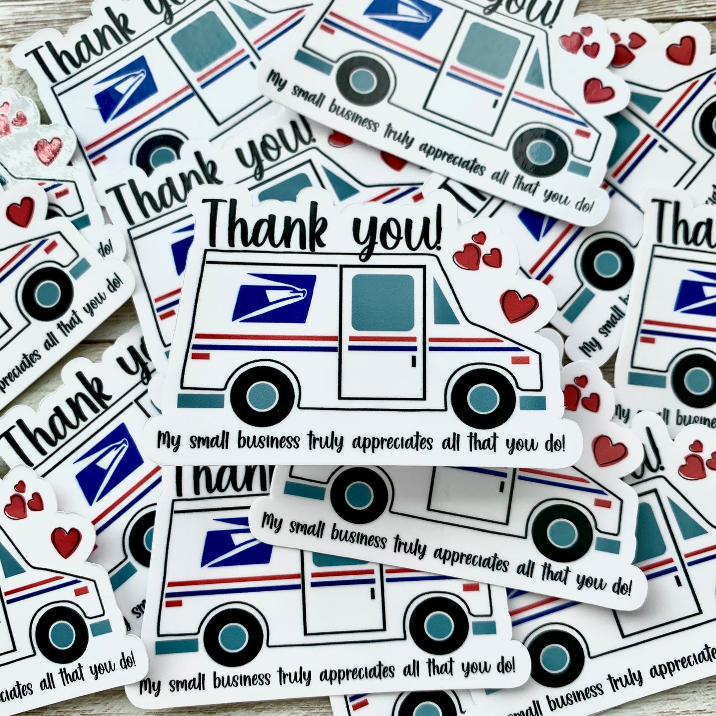 Thank You USPS Vinyl Sticker