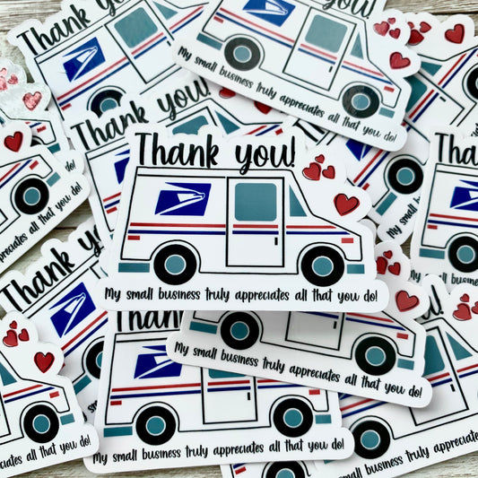 Thank You USPS Vinyl Sticker