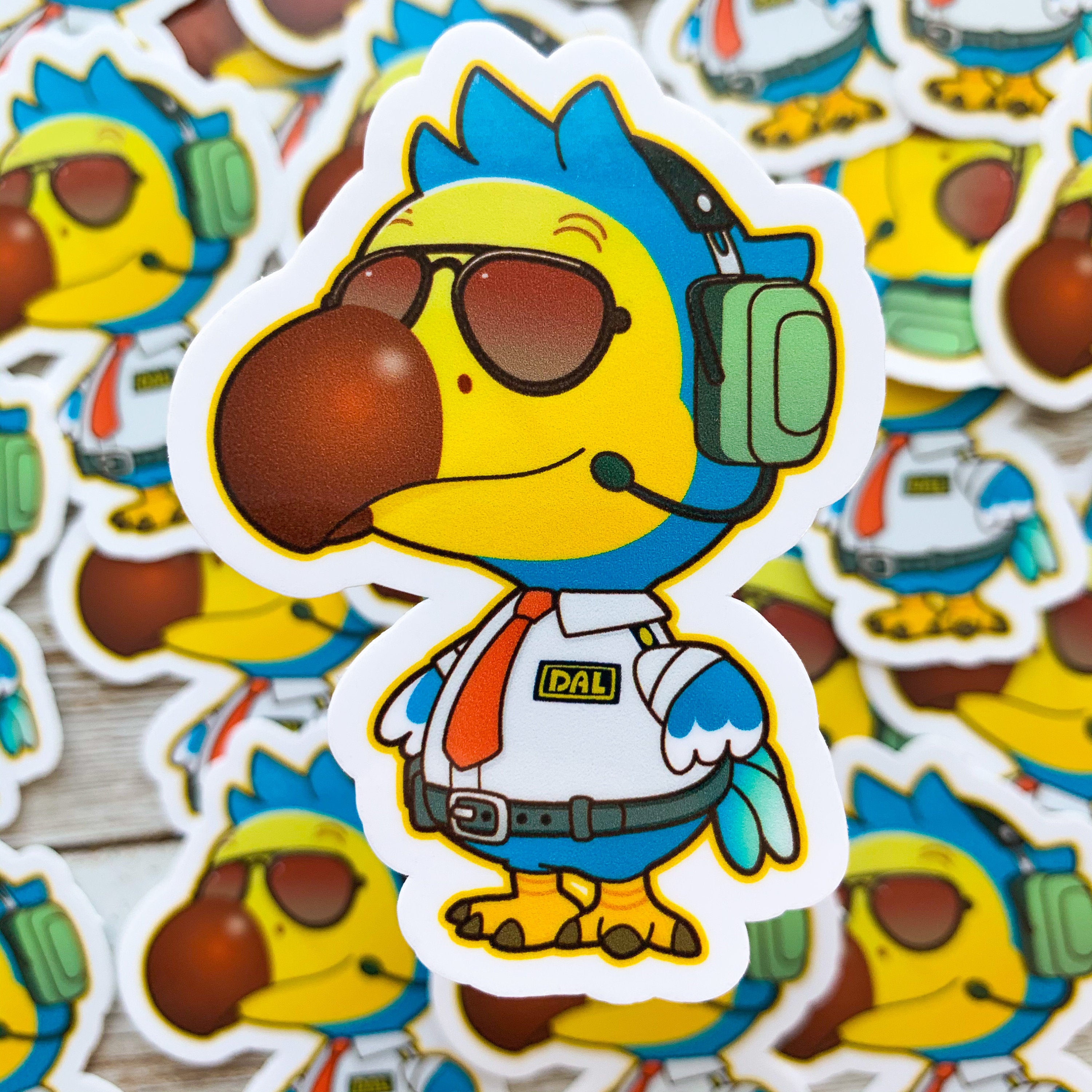 Color Dodo Sticker Wilbur Dodo Airlines Vinyl Sticker – Trash Goblin