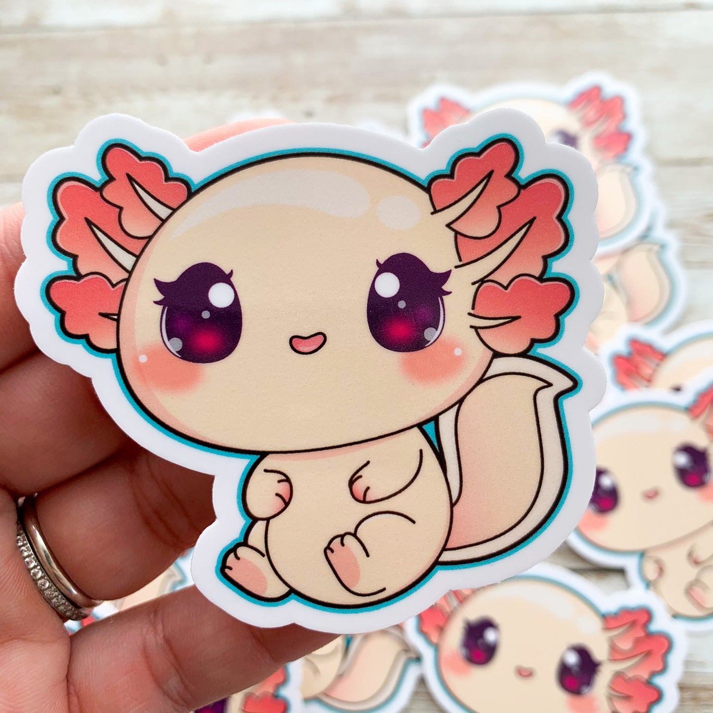 Axolotl Vinyl Sticker