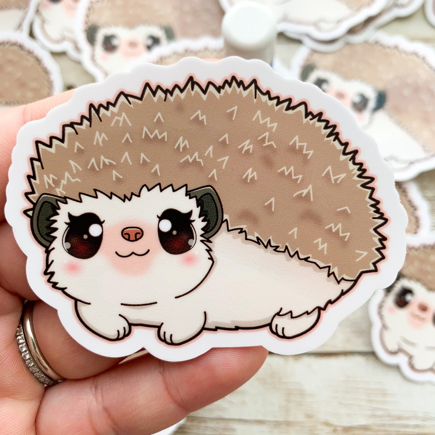 Hedgehog Vinyl Sticker