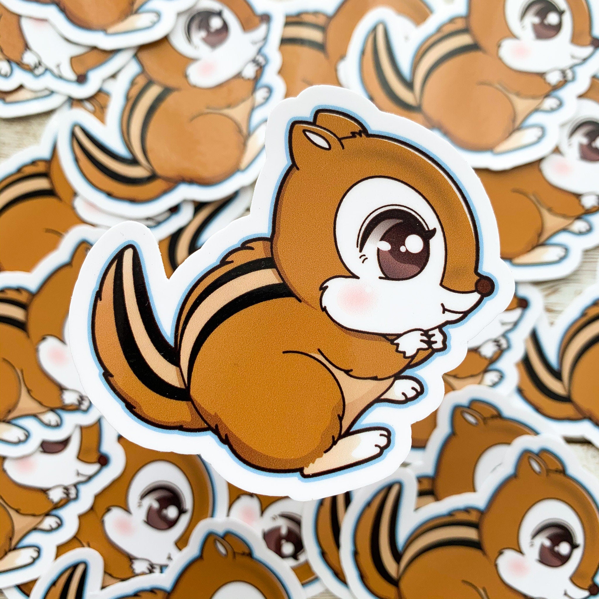Chipmunk Sticker Chipmunk Vinyl Sticker – Trash Goblin