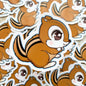 Chipmunk Vinyl Sticker